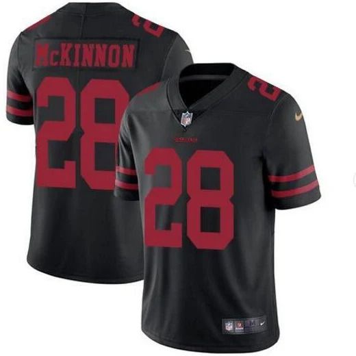 Men San Francisco 49ers 28 Jerick McKinnon Nike Black Limited Player NFL Jersey